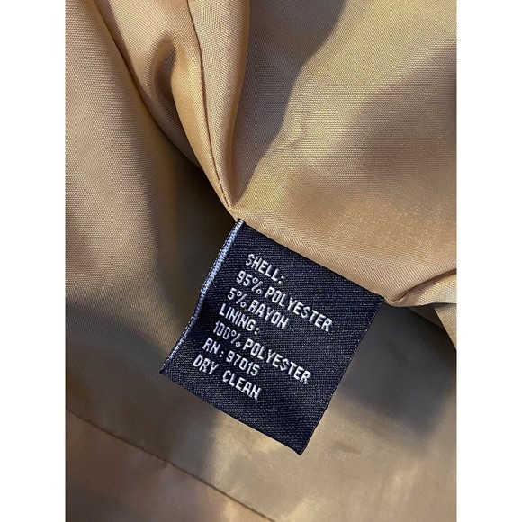 Signature by Larry Levine Womens Size 10 Black Blazer Jacket Suit Coat Ruffle - Picture 9 of 9